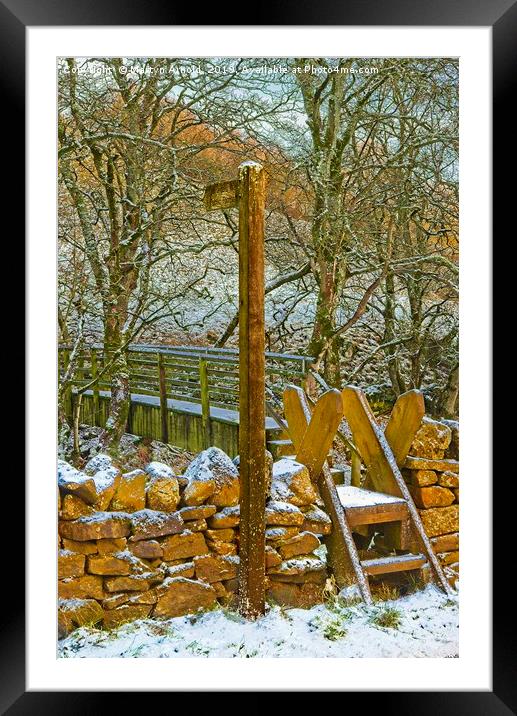 Weardale Way Winter, North Pennines AONB Framed Mounted Print by Martyn Arnold