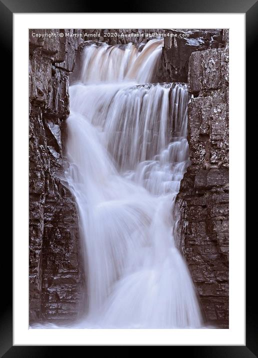 High Force Framed Mounted Print by Martyn Arnold
