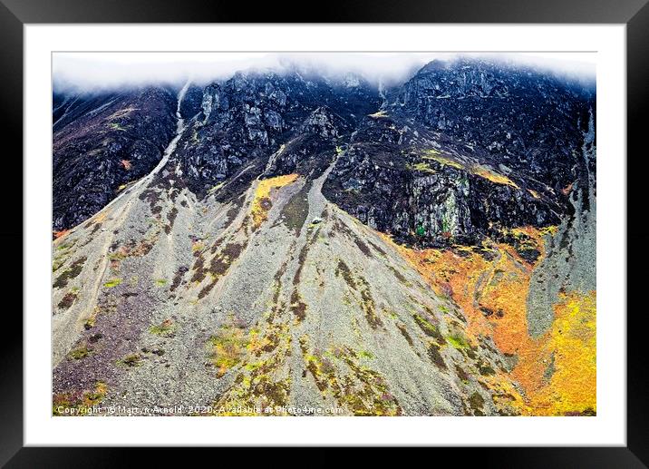 Wasdale Screes Abstract Framed Mounted Print by Martyn Arnold