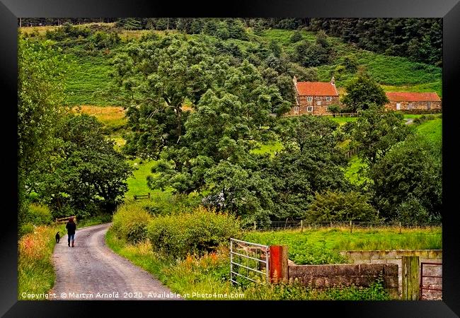 Yorkshire Country Lane Framed Print by Martyn Arnold