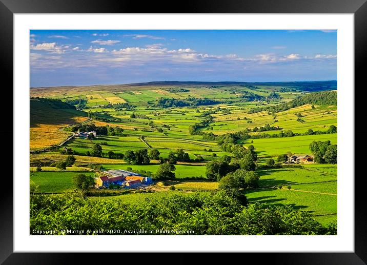 North Yorkshire Countryside Landscapes Framed Mounted Print by Martyn Arnold