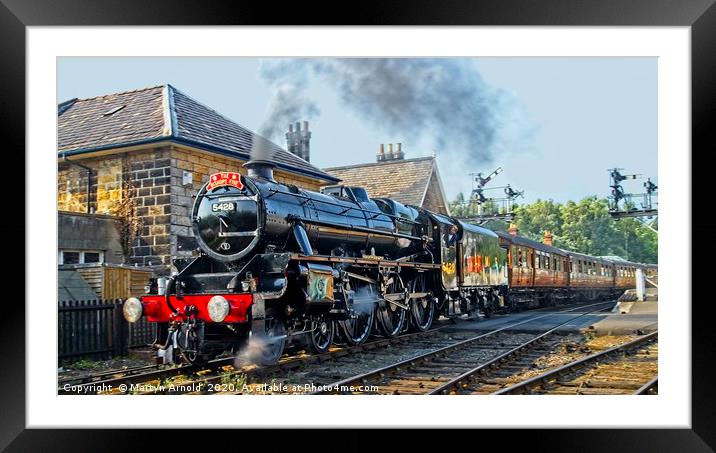 Steam Train 5428 on North York Moors Railway Framed Mounted Print by Martyn Arnold