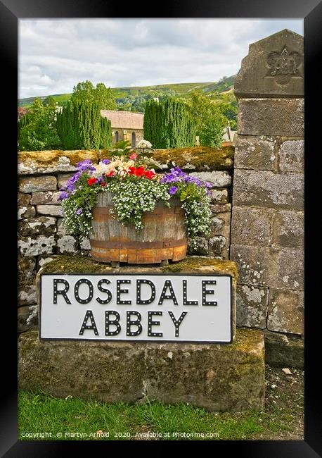 Rosedale Abbey Framed Print by Martyn Arnold