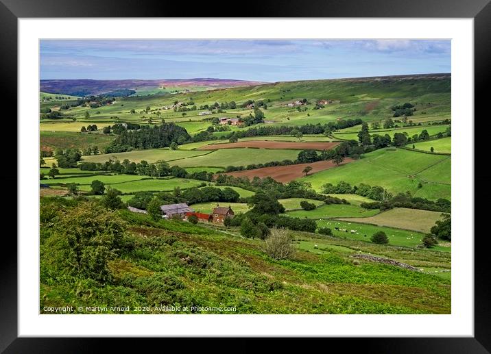 Danby Dale North York Moors Framed Mounted Print by Martyn Arnold