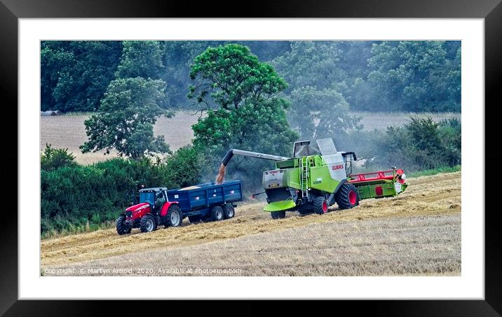 Harvest Time Framed Mounted Print by Martyn Arnold