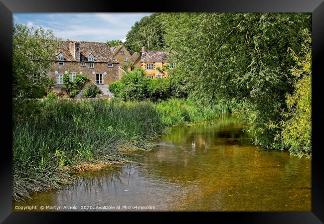 Wadenhoe Mill on the River Nene, Northamptonshire Framed Print by Martyn Arnold