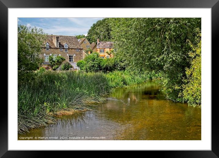 Wadenhoe Mill on the River Nene, Northamptonshire Framed Mounted Print by Martyn Arnold