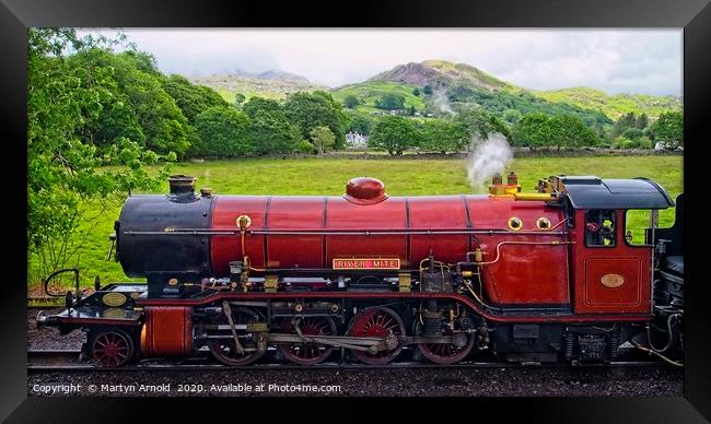 Ravenglass & Eskdale Steam Railway Framed Print by Martyn Arnold