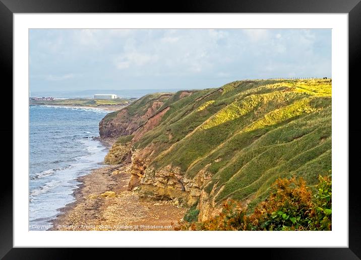 Blackhall Rocks Framed Mounted Print by Martyn Arnold