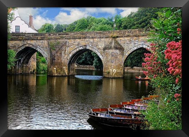 Elvet Bridge, Durham CIty Framed Print by Martyn Arnold