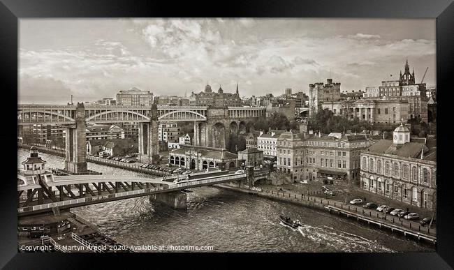 Newcastle Upon Tyne Framed Print by Martyn Arnold