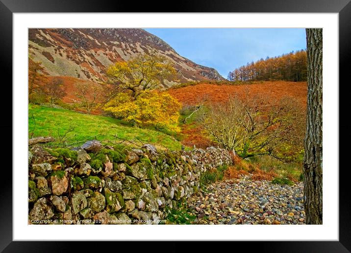 Autumn Walk in the Lake District Framed Mounted Print by Martyn Arnold