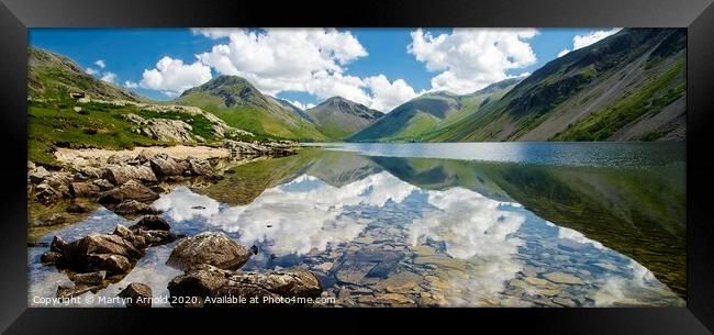 Wastwater and Great Gable Mountain, Lake District  Framed Print by Martyn Arnold