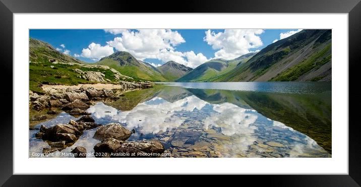 Wastwater and Great Gable Mountain, Lake District  Framed Mounted Print by Martyn Arnold