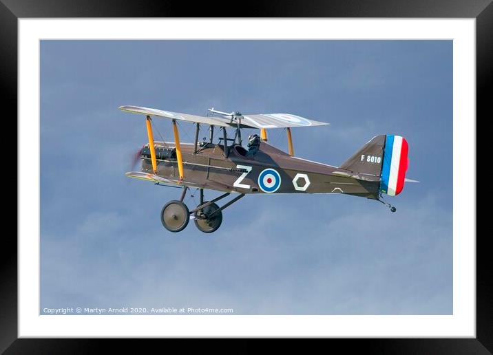 SE5a WW1 Fighter Framed Mounted Print by Martyn Arnold