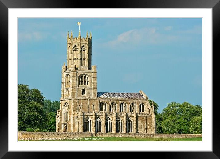 St Mary & All Saints Church Fotheringhay, Northant Framed Mounted Print by Martyn Arnold