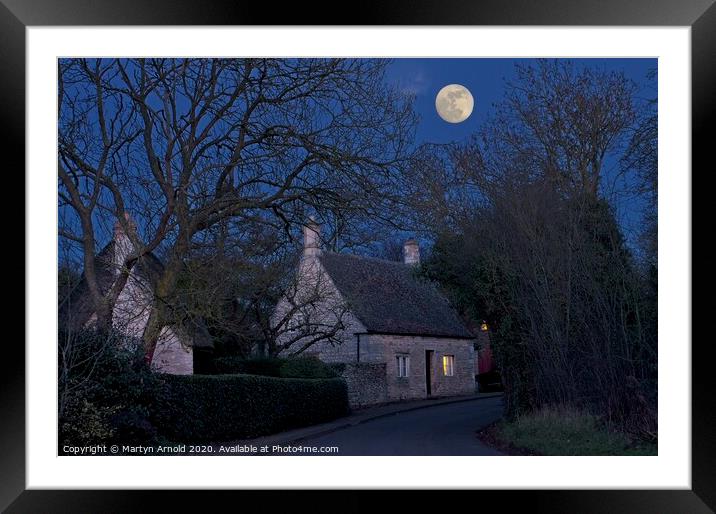 Winter Cottage Framed Mounted Print by Martyn Arnold