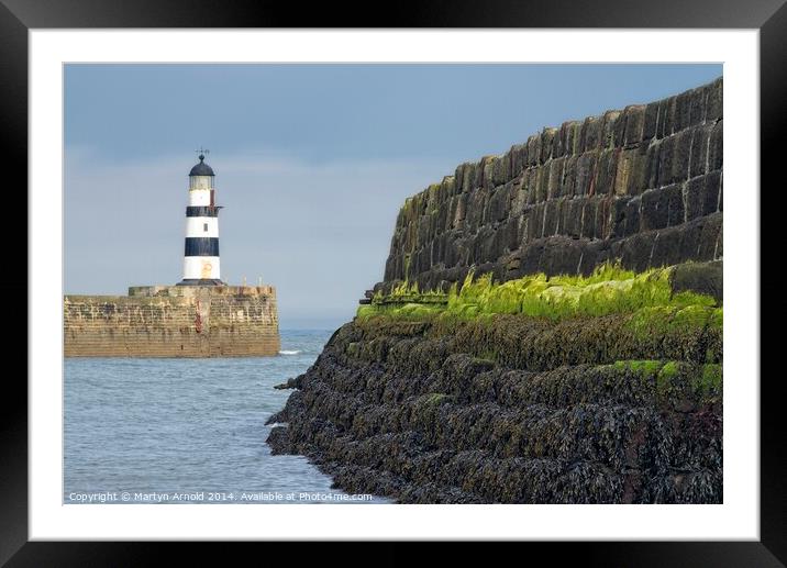 Seaham Harbour Lighthouse, County Durham Framed Mounted Print by Martyn Arnold
