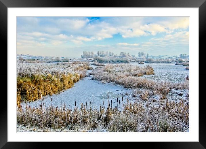 Winter at Rutland Water Landscapes Framed Mounted Print by Martyn Arnold