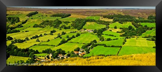 Ryedale Landscape, North York Moors Landscapes Framed Print by Martyn Arnold