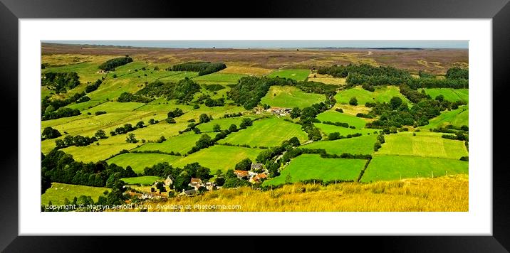 Ryedale Landscape, North York Moors Landscapes Framed Mounted Print by Martyn Arnold