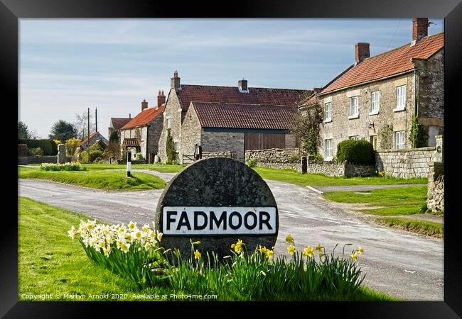 Fadmoor Village, North York Moors, Yorkshire Framed Print by Martyn Arnold