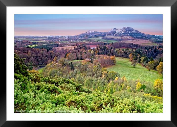 Scott's View, Melrose, Scottish Borders Framed Mounted Print by Martyn Arnold