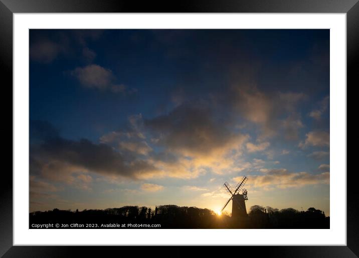 Sunrise at Cley Framed Mounted Print by Jon Clifton