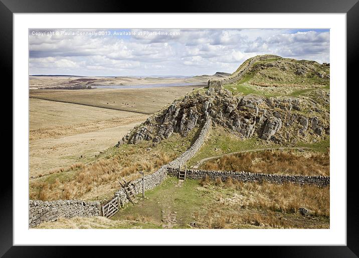 Hadrians Wall Country Framed Mounted Print by Paula Connelly
