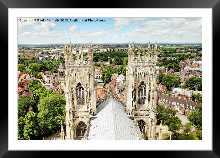 York Minster View Framed Mounted Print by Paula Connelly