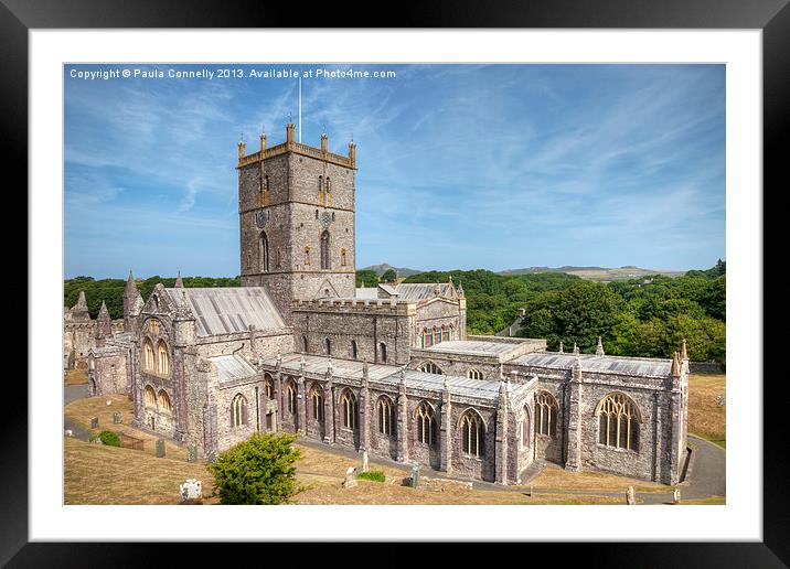 St Davids Cathedral Framed Mounted Print by Paula Connelly