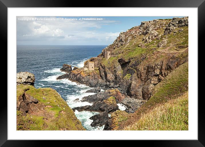Botallack Mine Cornwall Framed Mounted Print by Paula Connelly