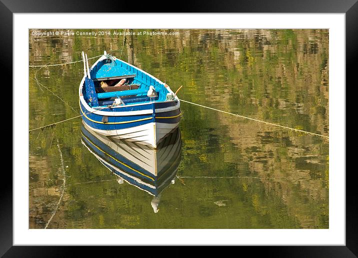 Rowing Boat Framed Mounted Print by Paula Connelly