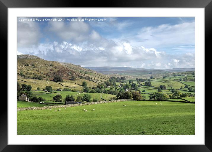  Yorkshire Dales Landscape Framed Mounted Print by Paula Connelly