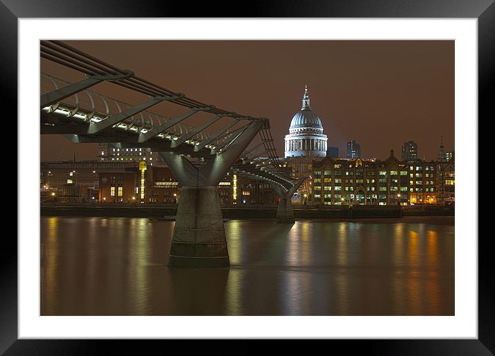 St Pauls cathedral Framed Mounted Print by Neil Pickin