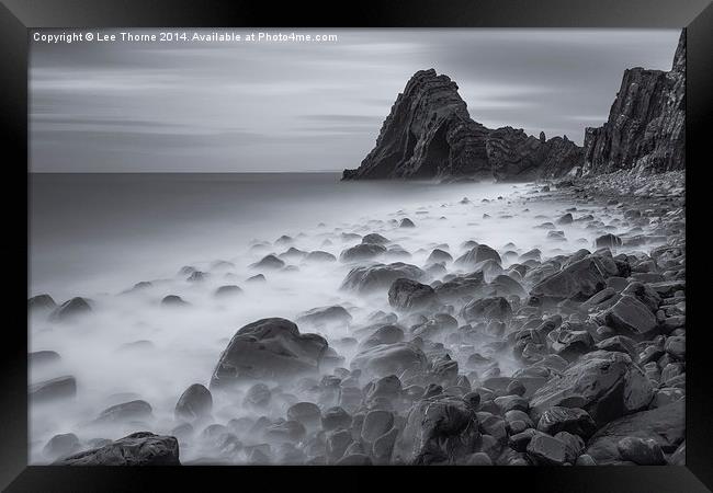  Black Church Rock Framed Print by Lee Thorne