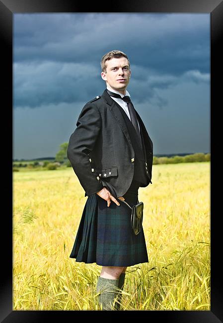 Proud Highlander Framed Print by Jean Gill