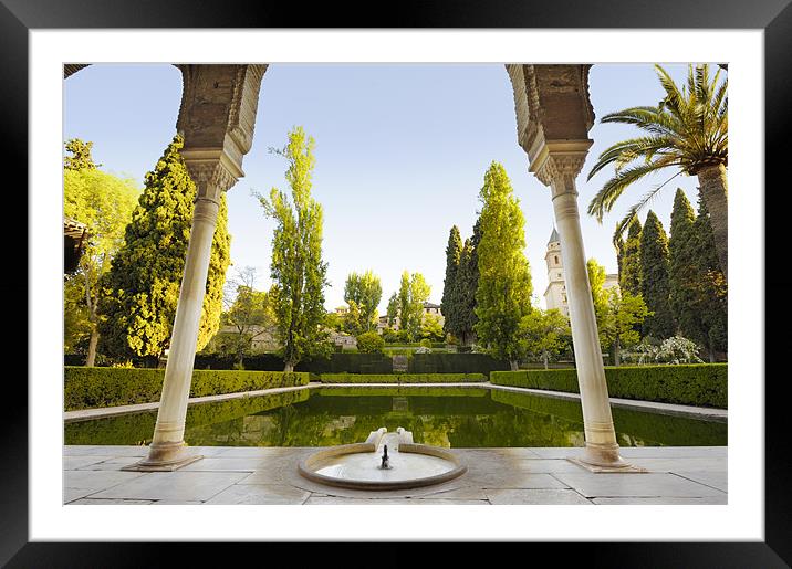 Nasrid Palace Alhambra Spain Framed Mounted Print by Jean Gill