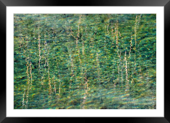 Golden Reflections Framed Mounted Print by Jean Gill