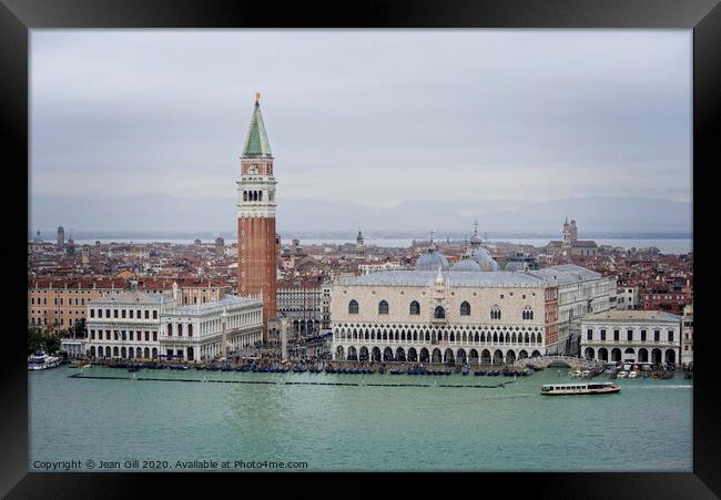 Approaching Venice by Sea Framed Print by Jean Gill