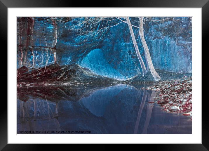 The Quarry, Dieulefit, France Framed Mounted Print by Jean Gill