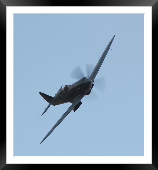 BBMF Spitfire Framed Mounted Print by Mark Jeapes