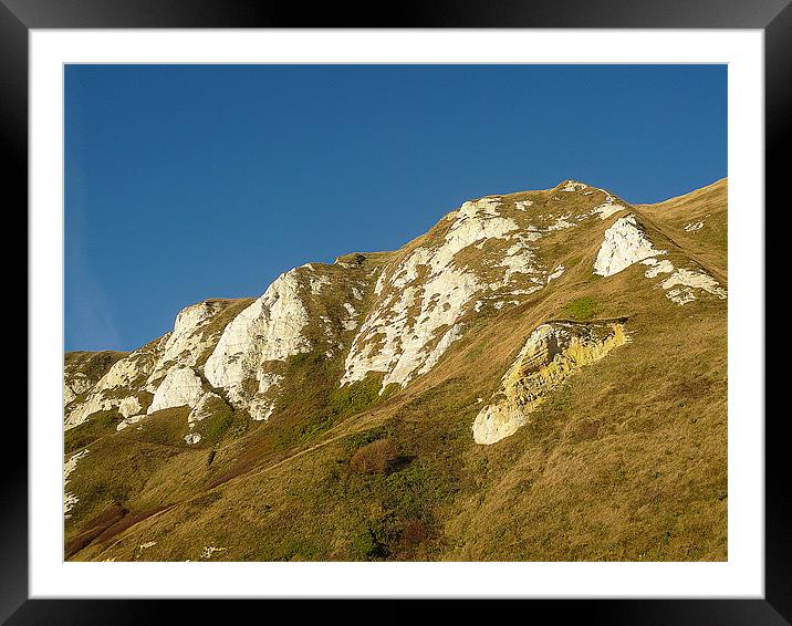 The White Cliffs of Dover Framed Mounted Print by Antoinette B
