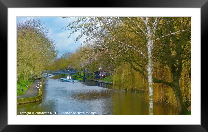 The Royal Military Canal  Framed Mounted Print by Antoinette B
