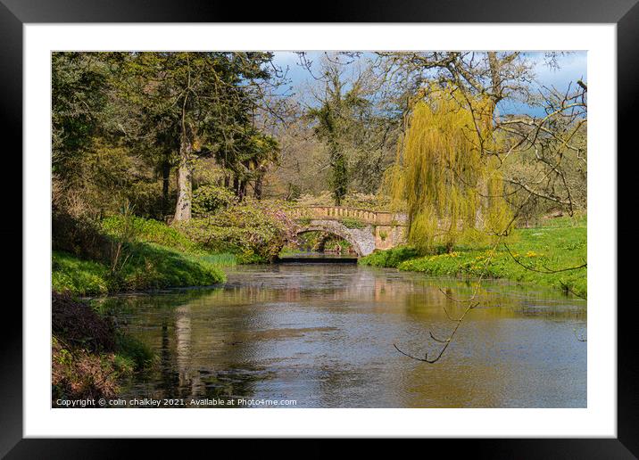 Minterne House Gardens in Dorset Framed Mounted Print by colin chalkley