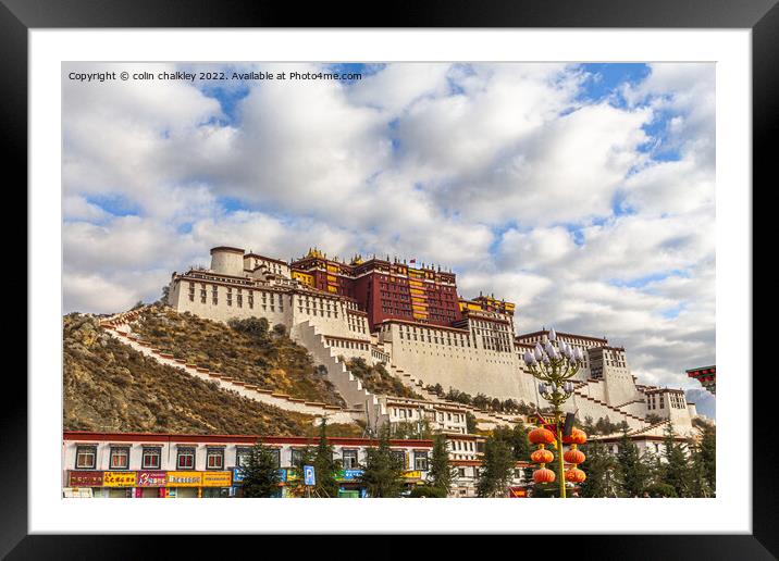 Potala Palace in Lhasa, Tibet Framed Mounted Print by colin chalkley