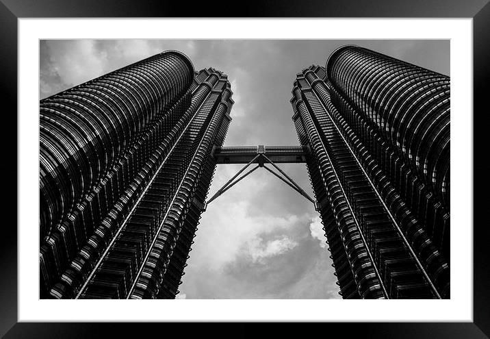 Petronas Twin Towers Framed Mounted Print by colin chalkley