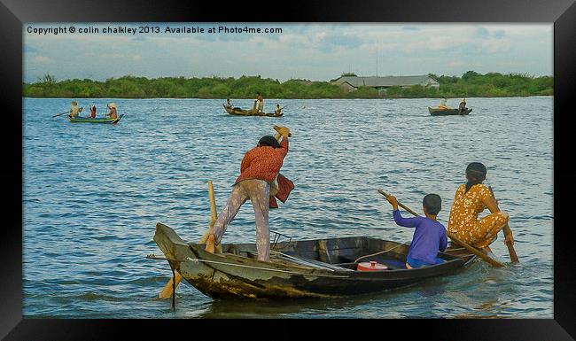 Lake Life Framed Print by colin chalkley