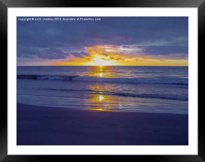 Langkawi Sunset Framed Mounted Print by colin chalkley