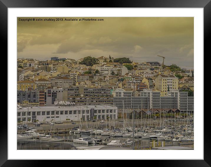 Lisbon Framed Mounted Print by colin chalkley